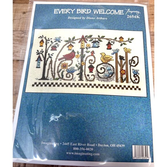 Every Bird Welcome Cross-Stitch Kit By Imaginating 2654K - Picture 2 of 3